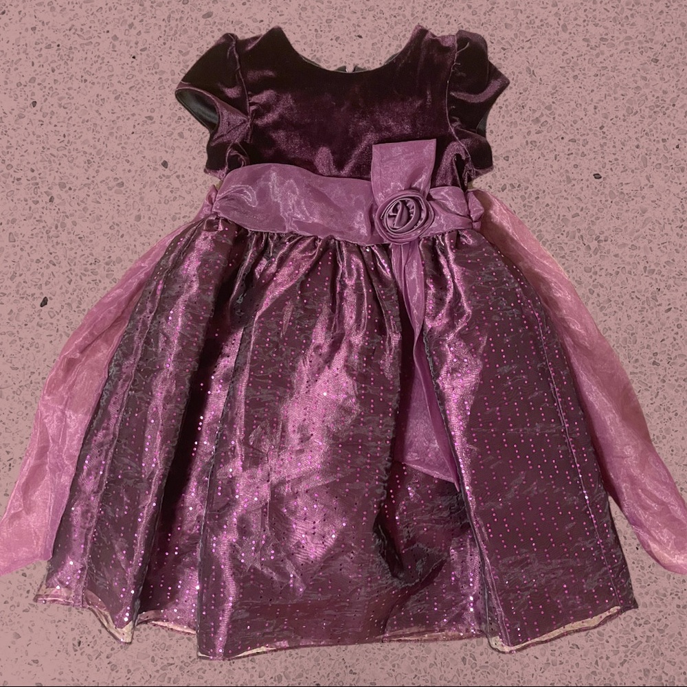 Girl’s Plum Flower Dress - Size 5